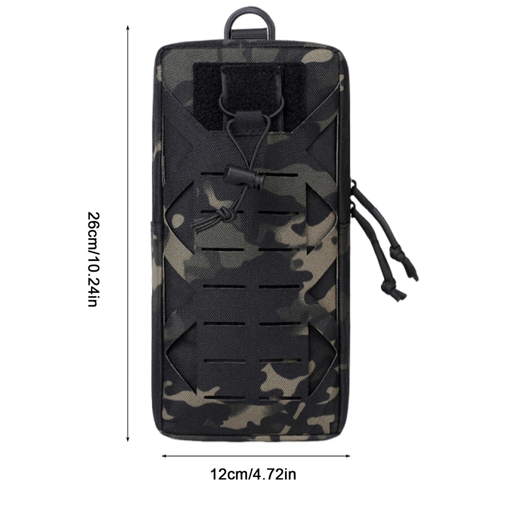 Molle Utility Tool Pouches with Drainage Hole Quick-Release Waist Belt Bag Tactical EDC Pouch Gadget Organizer Pocket for Campin