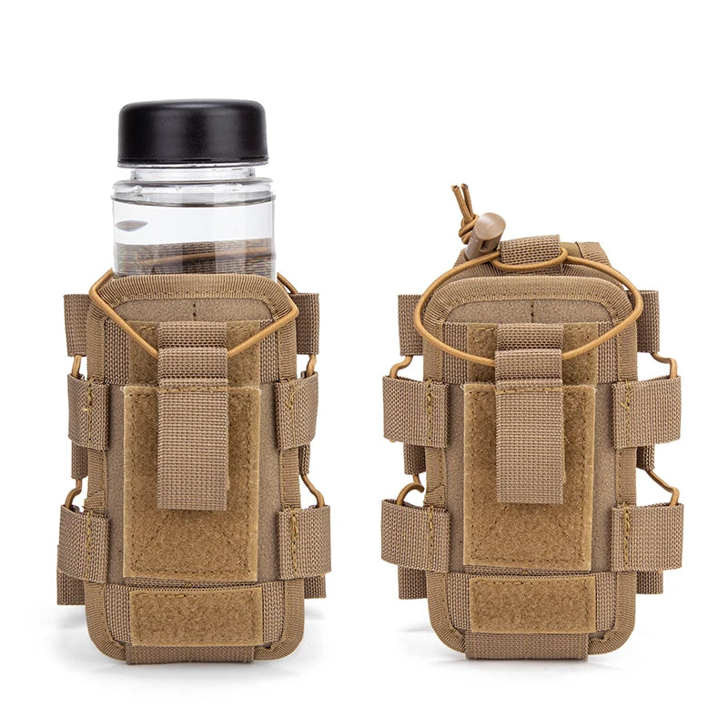 Tactical  Radio Pouch Quick Release Walkie Talkie Holder for Outdoor Multi-Functional Water Bottle Phone Pouch  Magazine pouch.