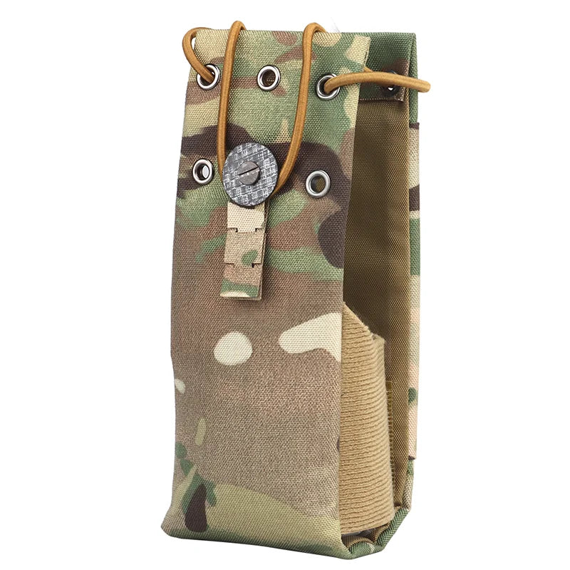 Universal Radio Pouch for MPU5/PRC163/152/148 Walkie Talkies MOLLE Compatible Lightweight Carrier Vest Waist Mount Airsoft Field