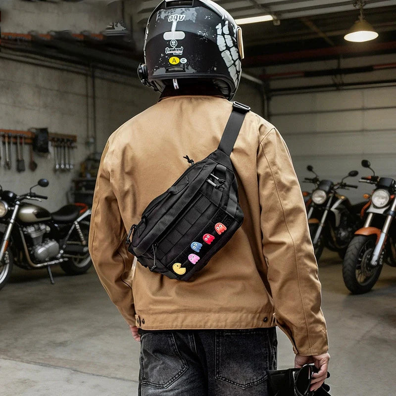 Tactical Crossbody Bag Outdoor Sport Cycling Large-capacity Waist Bag Waterproof Chest Pack Multi functional MOLLE Tool Bag