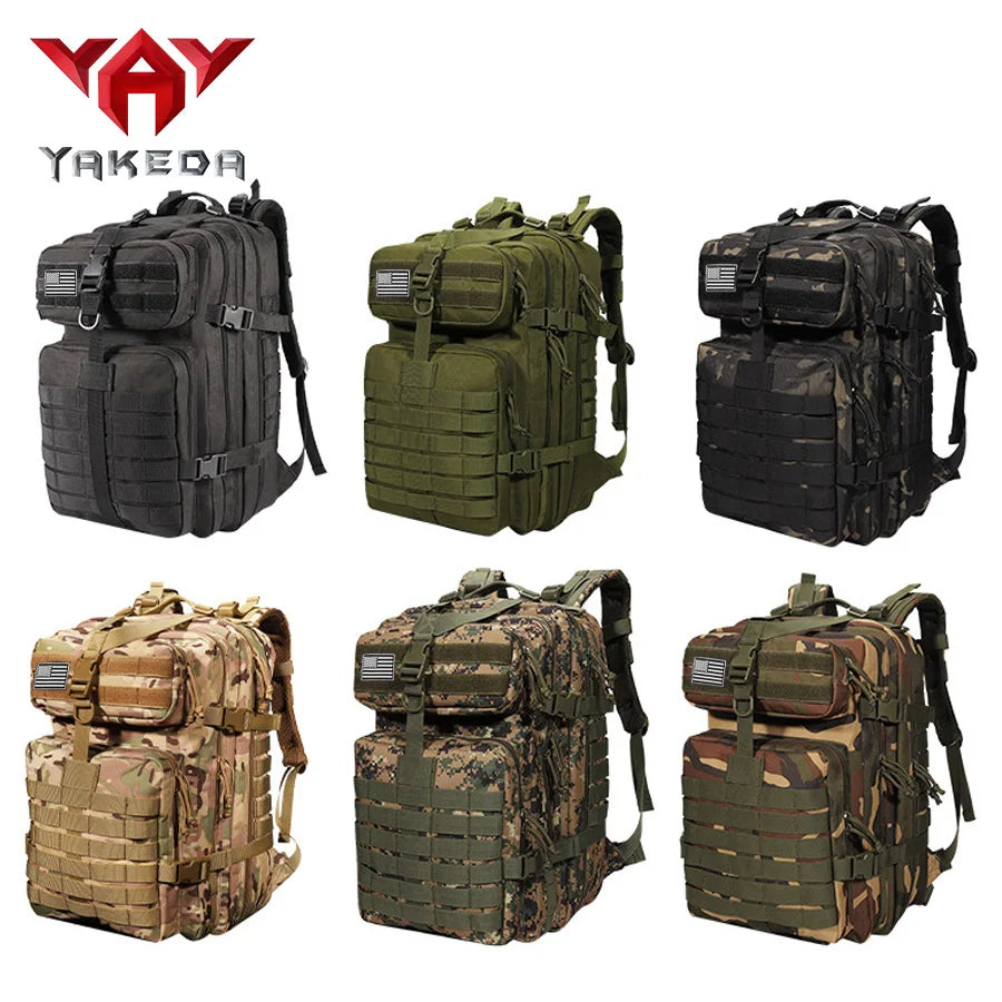 YAKEDA popular large 3P bag 45L large capacity camouflage bag sports outdoor backpack mountaineering backpack