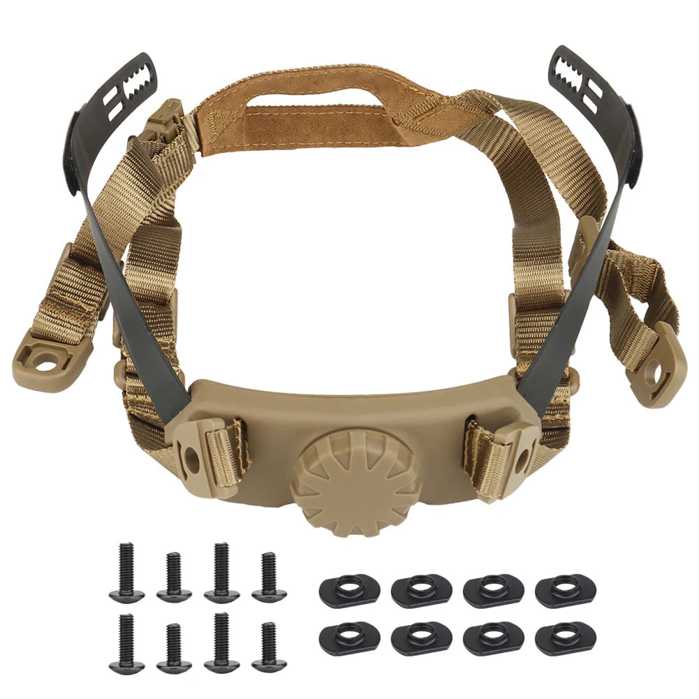 Tactical Helmet Inner Suspension System Portable CS Helmets Adjustable Head Lock Strap Accessories for FAST SF HIGH CUT HELMET