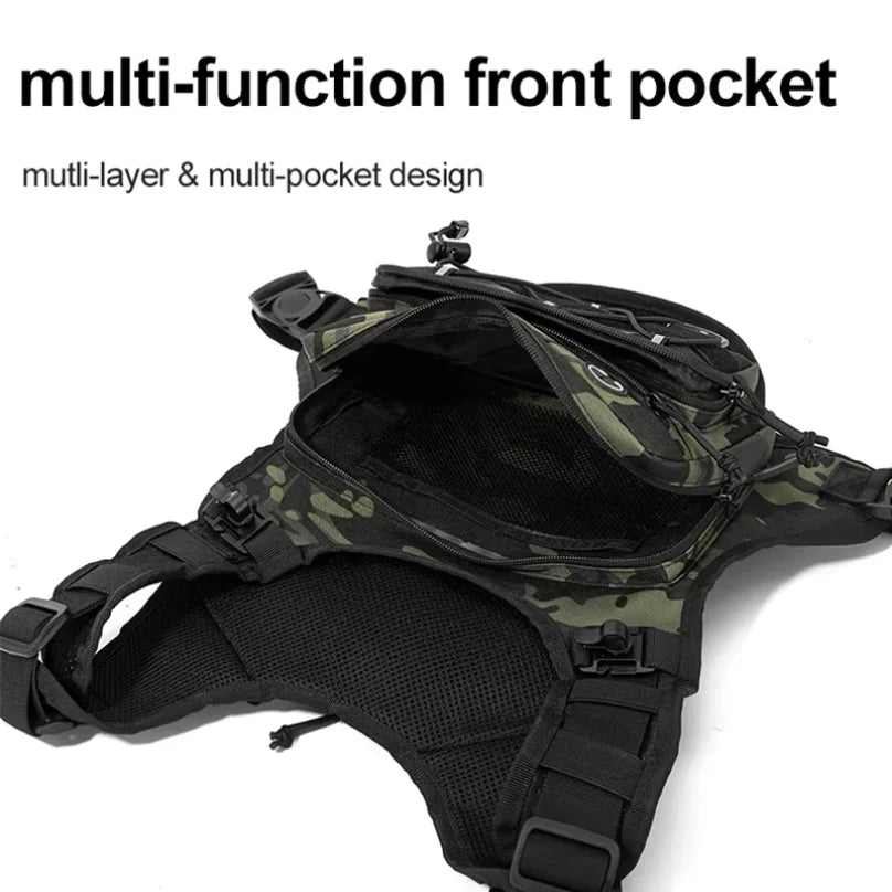 Running Chest Pack Hydration Vest For Cycling Hiking Bicycle Race Marathon Bag Men Women Sports Tactical Pouch Camping Backpack