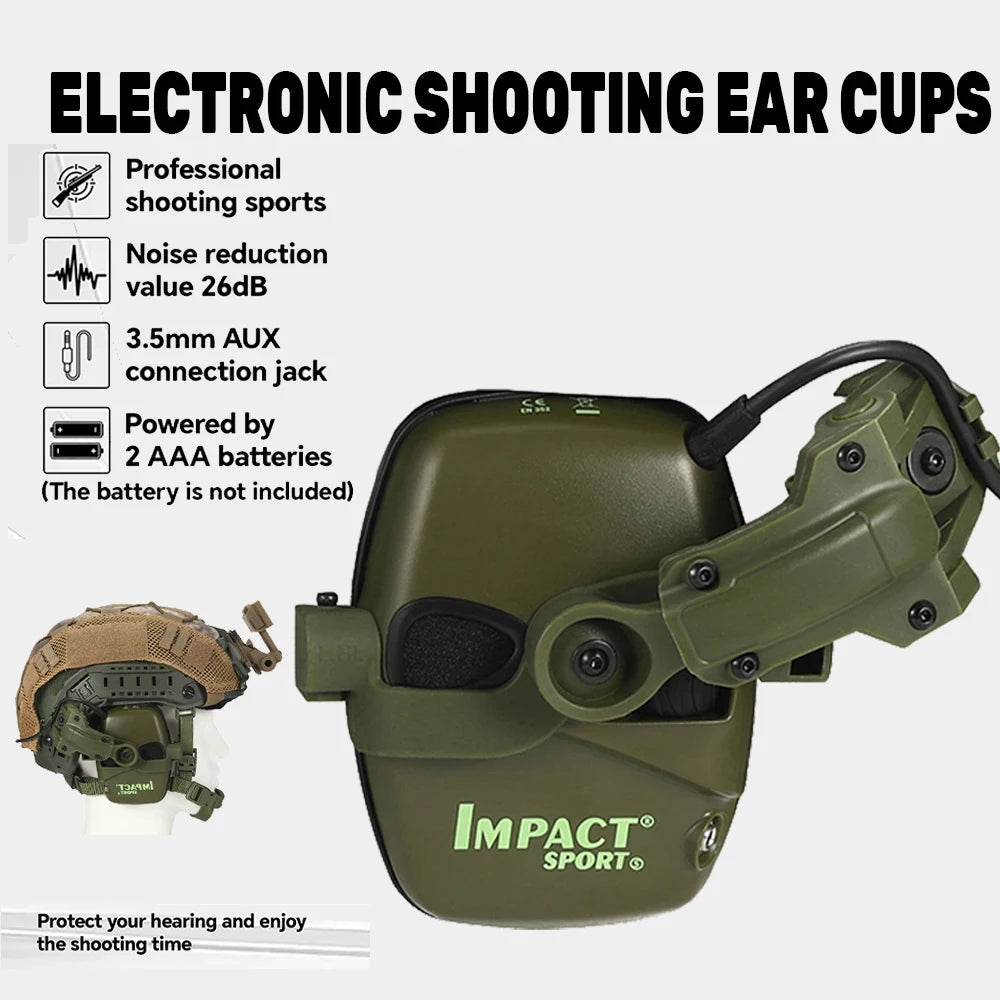 Tactical Hunting Shooting Earmuffs HL Electronic Hearing Protection Active Noise Reduction Headphones