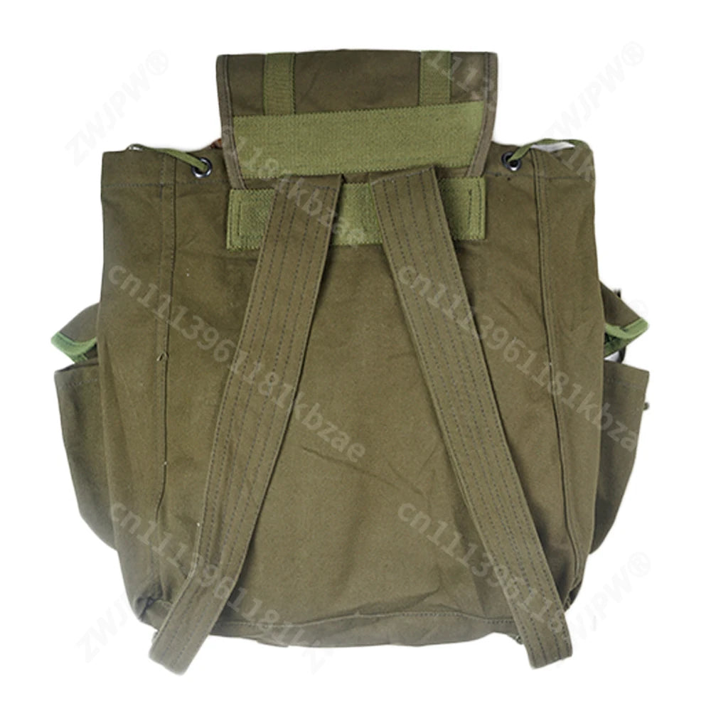 1PC Green Khaki Outdoor Equipment Tactical Large Capacity Bag Vintage WWII US M14 Backpack Running Bag Storage Bag Canvas