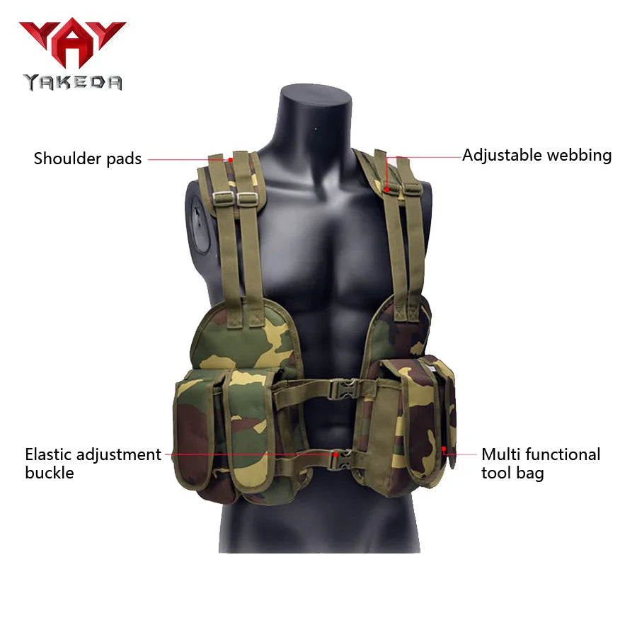 YAKEDA Multi functional Seal Training Vest Outdoor Protection Training Vest Camouflage Vest