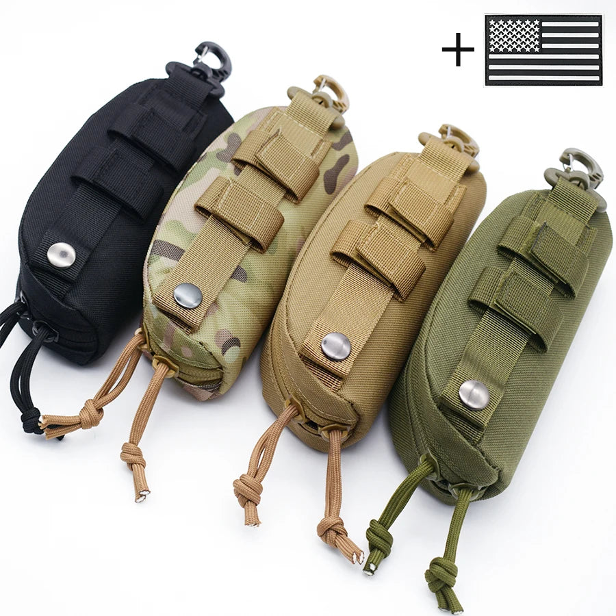 Outdoor travel glasses storage box, multifunctional portable small item storage bag, wear-resistant portable bag