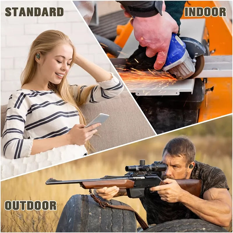 EB10 Tactical Bluetooth Earbuds Noise-Cancelling Electronic Shooting Headphones for Training
