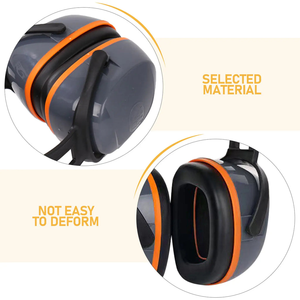 Compact Noise Proof Ear Muffs ABS Noise Cancelling Headphone Comfortable Hearing Protection for Work Study Concert Use