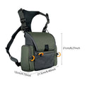 Binocular Harness Chest Pack Hunting Storage Bag Practical Multipurpose Carrier Case with Rain Protection Cover Portable Hiking