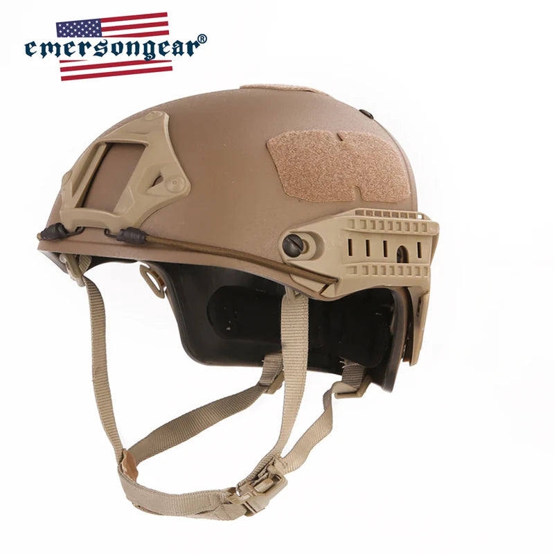 Emersongear Fast Helmet AF Style Tactical Helmet W Shroud Head Protective Gear Headwear Airsoft Outdoor Sports Hunting Cycling
