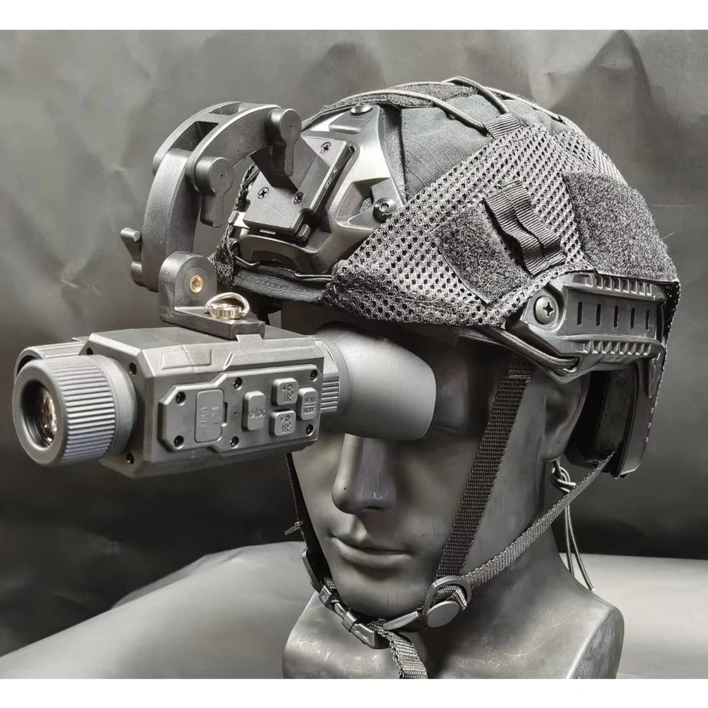 Tactical Monocular night vision device Helmet for FAST Helmet 2X Optical Zoom Head-Mounted Dual-Use Scope for Hunting