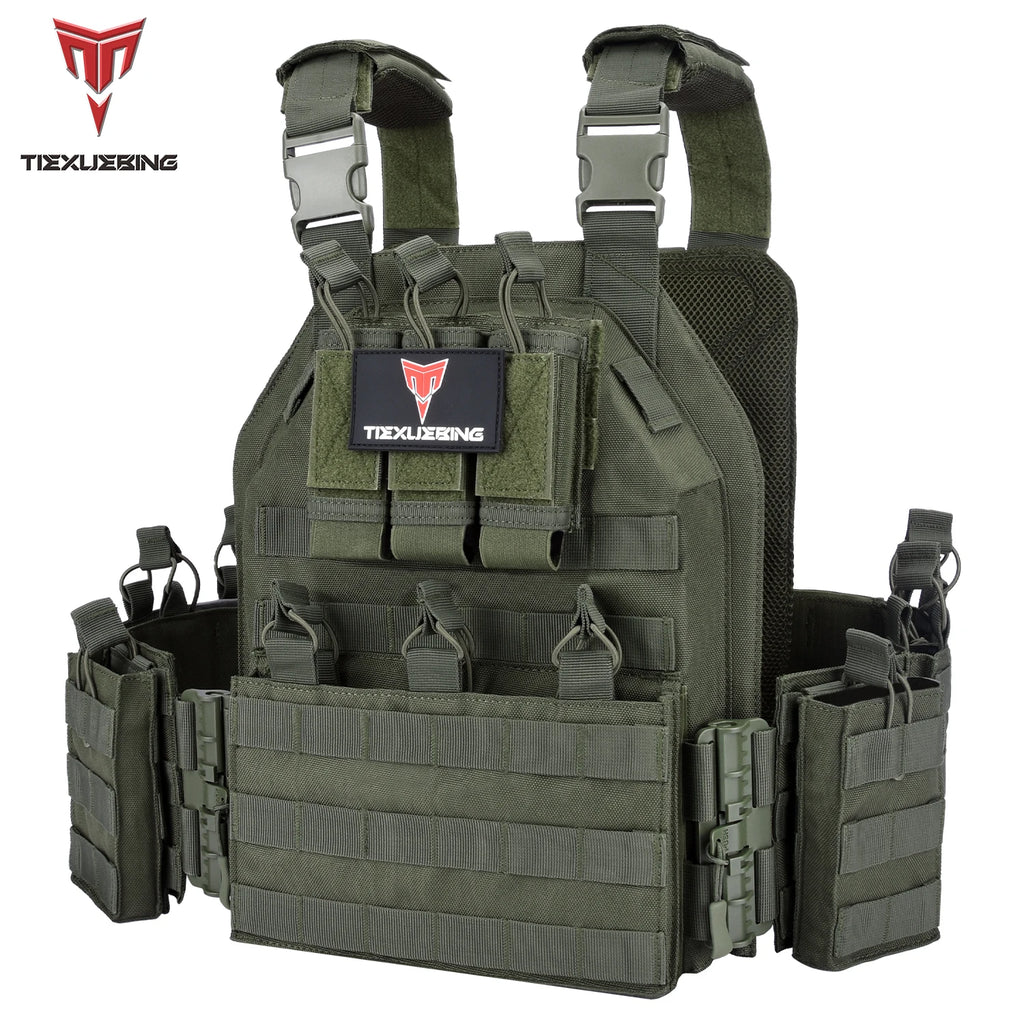 Tiexeubing New Combat Vest 6094 Quick Detachable Light Tactical Vest To Carry Airsoft Plate Carrier Combat Equipment