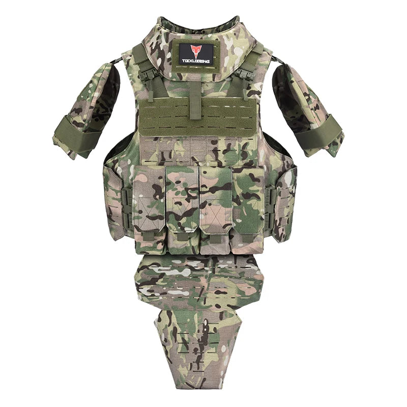 Tiexuebing 1000D Waterproof Wear-Resistant Outdoor Multi-Functional Laser Molle Module Full-Defense Tactical Vest
