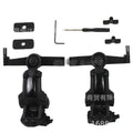 Tactical Helmet Mount for Noise Reduction Earphone Holder Compatible with C2 C3 FAST Rail System Multi Angle Adjustable Wendy