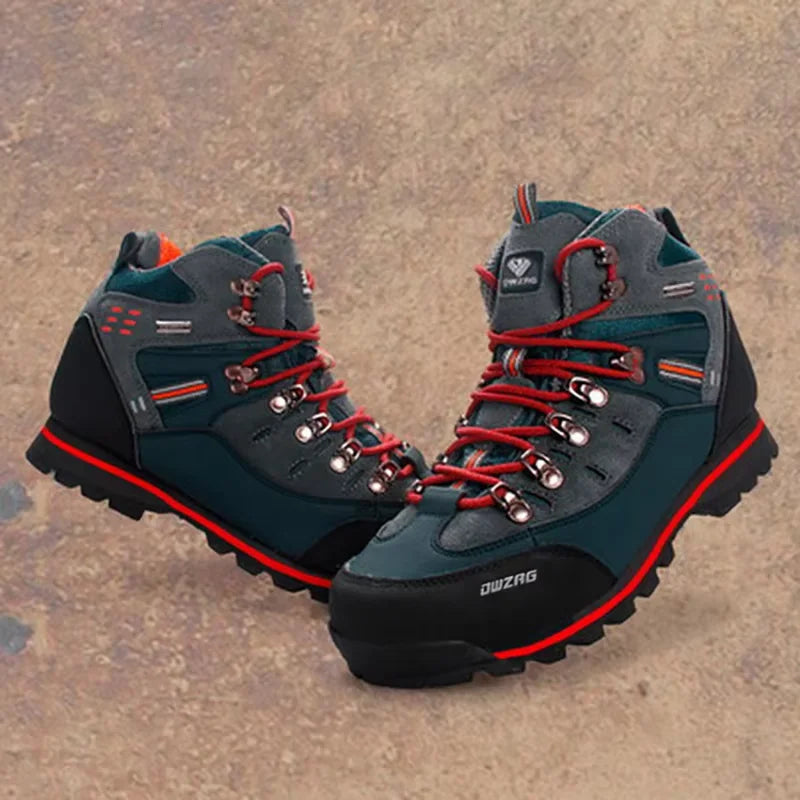 Lynjacye Mid Cut 2025 New Waterproof Hiking Boots Training Shoes Men Sports Shoes Outdoor Non-Slip Woodland Hunting Work Shoes