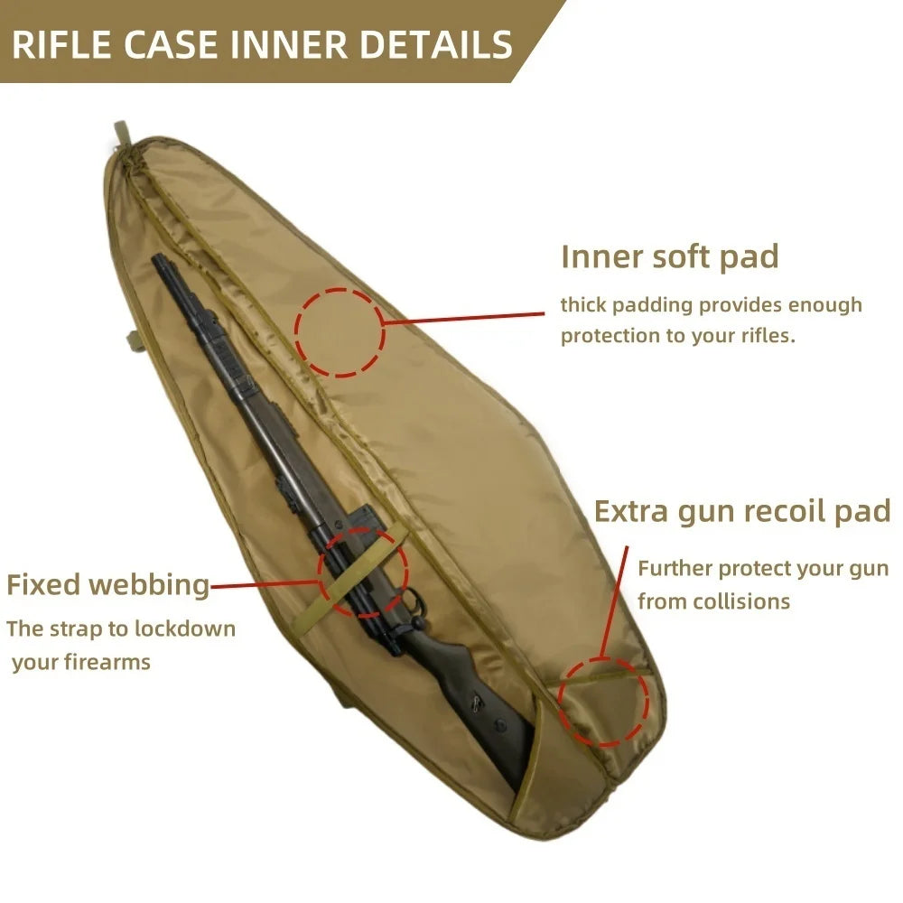 Tactical Gun Bag Rifle Long Gun Pouch Outdoor Sport Hunting Concealed Carry Portable Long Gun Protection Case Hunting Accessorie