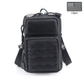 Outdoor crossbody bag with widened and adjustable shoulder straps, supporting hand-held, waist hanging, and backpack hanging
