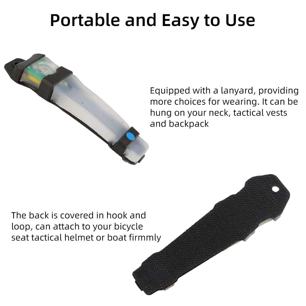 BOOIU Tactical Helmet Light Identification Marker Lamp Safety Flash Survival Signal Light Hunting Hiking Helmet Accessories