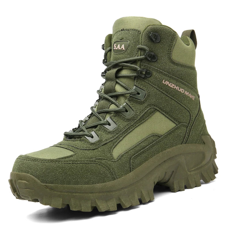 Men's Desert Combat Boots Men Hiking Shoes Ankle Boots Tactical Big Size 39-46 Male Shoes Work Safety Shoes Men Motocycle Boots
