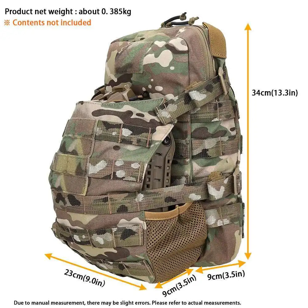 MOLLE Hydration & Helmet Bag 3L Water GP Backpack for Tactical Plate Carrier CPC AVS K19 Vest Back Accessories Gear Expand Pouch