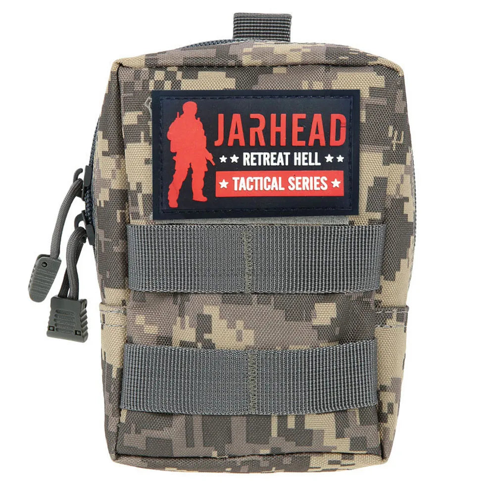 Waterproof Waist Bag EDC Tool Vest Pouch Mobile Phone Bag Tactical Outdoor Sport Hunting Travel Belt Pouch With PVC Patche