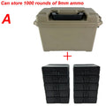 Tactical Ammo Box Combo Bulk Large Capacity Ammo Storage Box for 9mm/.223/5.56/12/20GA/.38 Super /7.62×39mm Hunting Accessories