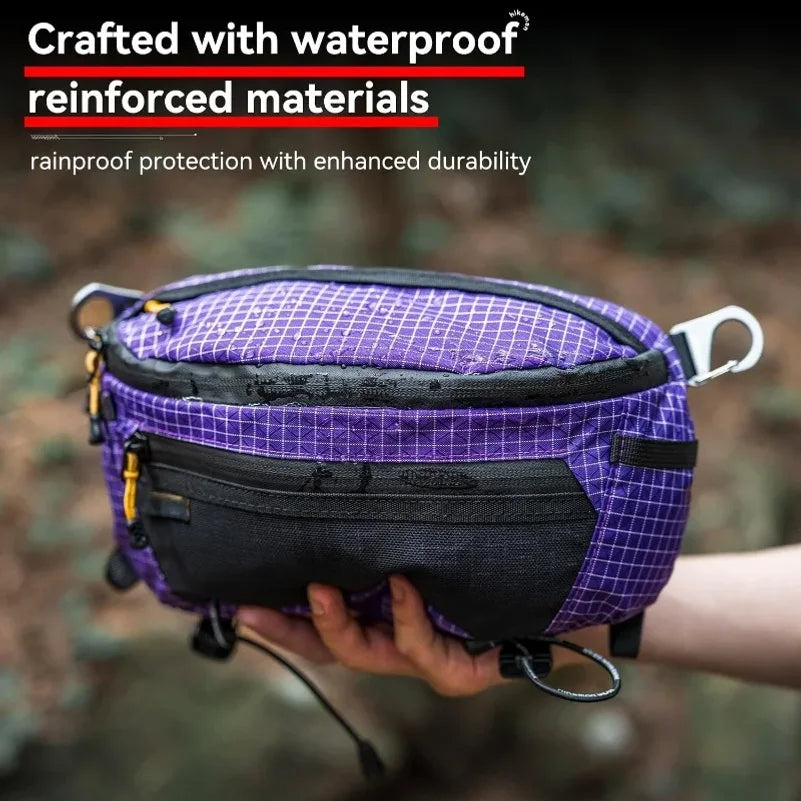 Outdoor Hiking Tactical Chest Bag Large Capacity Waterproof Nylon Crossbody Bag Sports Backpack Waist Pack Men Women