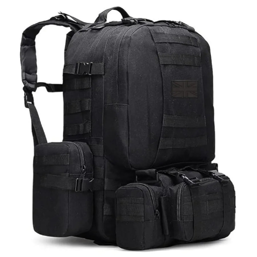 Men's Large Capacity 55L Backpack Tactical Backpack Outdoor Hiking Climbing Army Rucksacks Waterproof Camping Bags