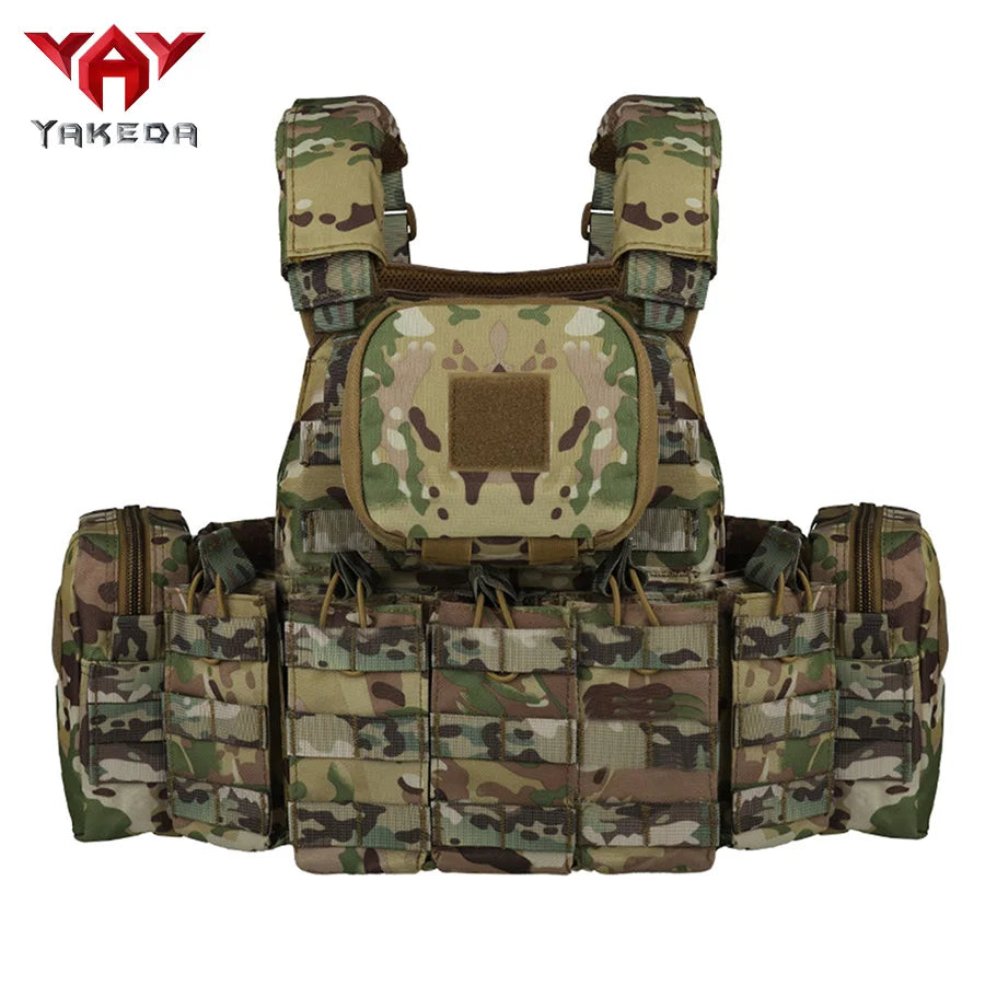 YAKEDA Five Piece Equipment Bag Training Vest, Detachable and Expandable, Waterproof, Wear-Resistant and Tear Resistant