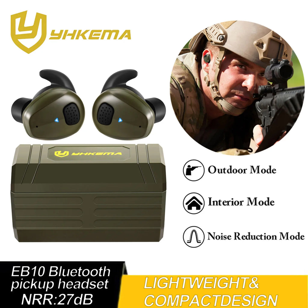 Electronic Bluetooth Earplugs Headset Hunting Anti Noise for Shooting Noise Reduction Hearing Protection  Anti-noise Headphones