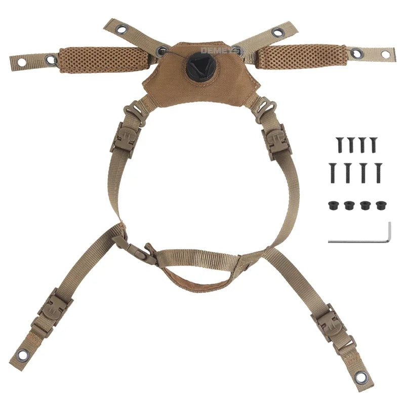 For Wendy FAST MICH Helmet Chin Strap Suspension System Adjustable Hunting Tactical Airsoft Helmet Replacement Accessory