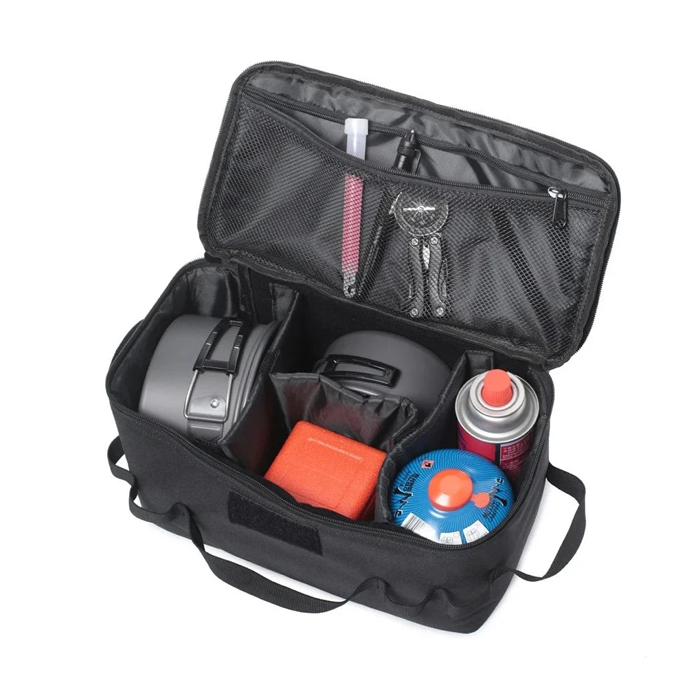 Outdoor Camping Picnic Bag Impact-Resistant Gas Tank Storage Bag Multifunctional Tool Bag Camping Gear Large Capacity Pack