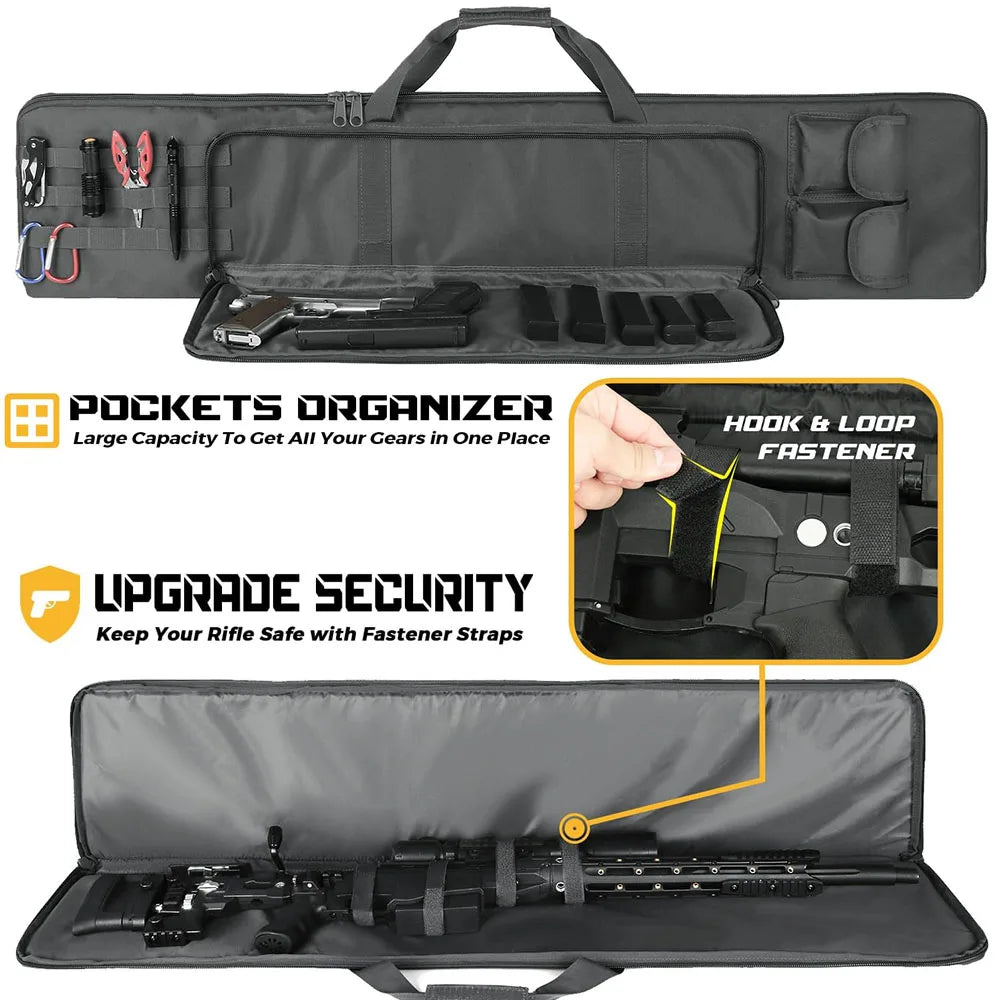 120cm Rifle Bag Tactical Rifle Case Shotguns Airsoft Gun Bag Hunting Backpack Weapons Transport Case for for Shooting Range Bag