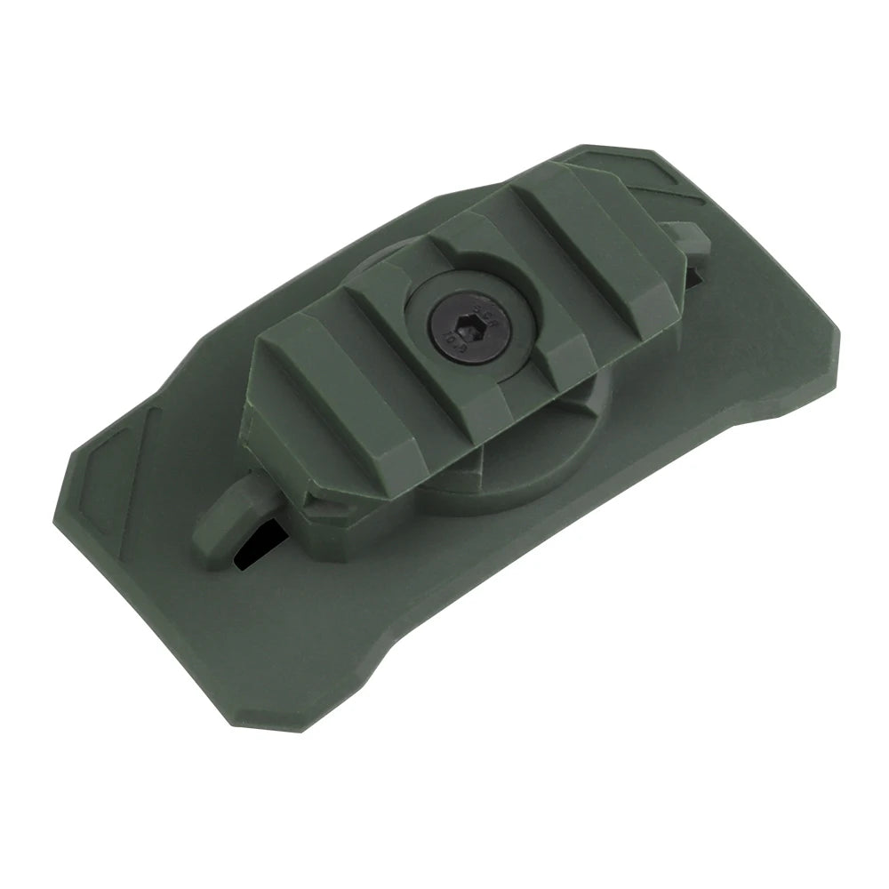 Universal helmet tactical light adapter,angle adjustment fits picatinny rail/X300/X400/TLR-1 hunting airsoft Velcro Installation