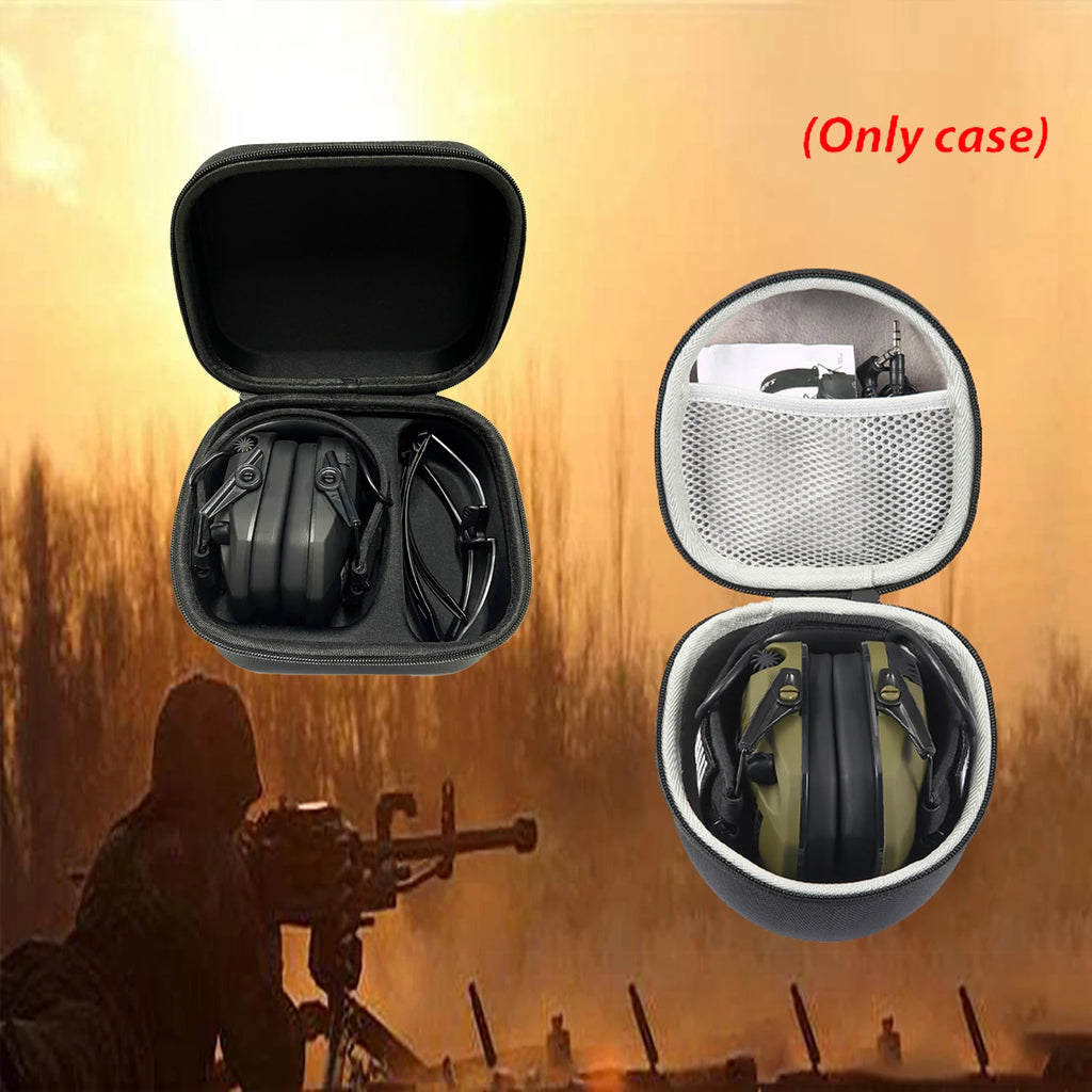 Hard Shell Shockproof Protective Storage Bag Carrying Case for Electronic Shooting Earmuff - Hard Storage Travel Protective Carr