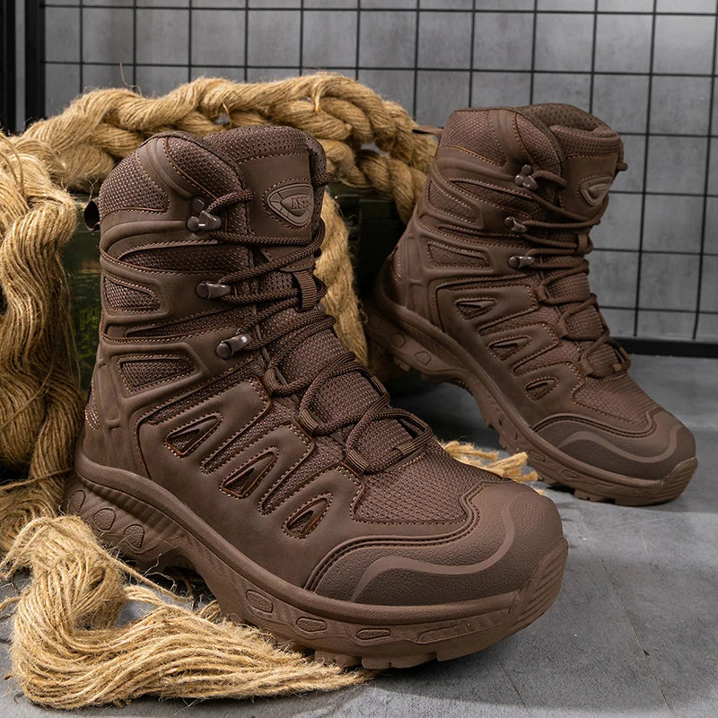 Men's Hiking Boots Non-Slip Lightweight Waterproof Outdoor Hunting Desert Combat &Tactical Boots Breathable Work Safty Shoes