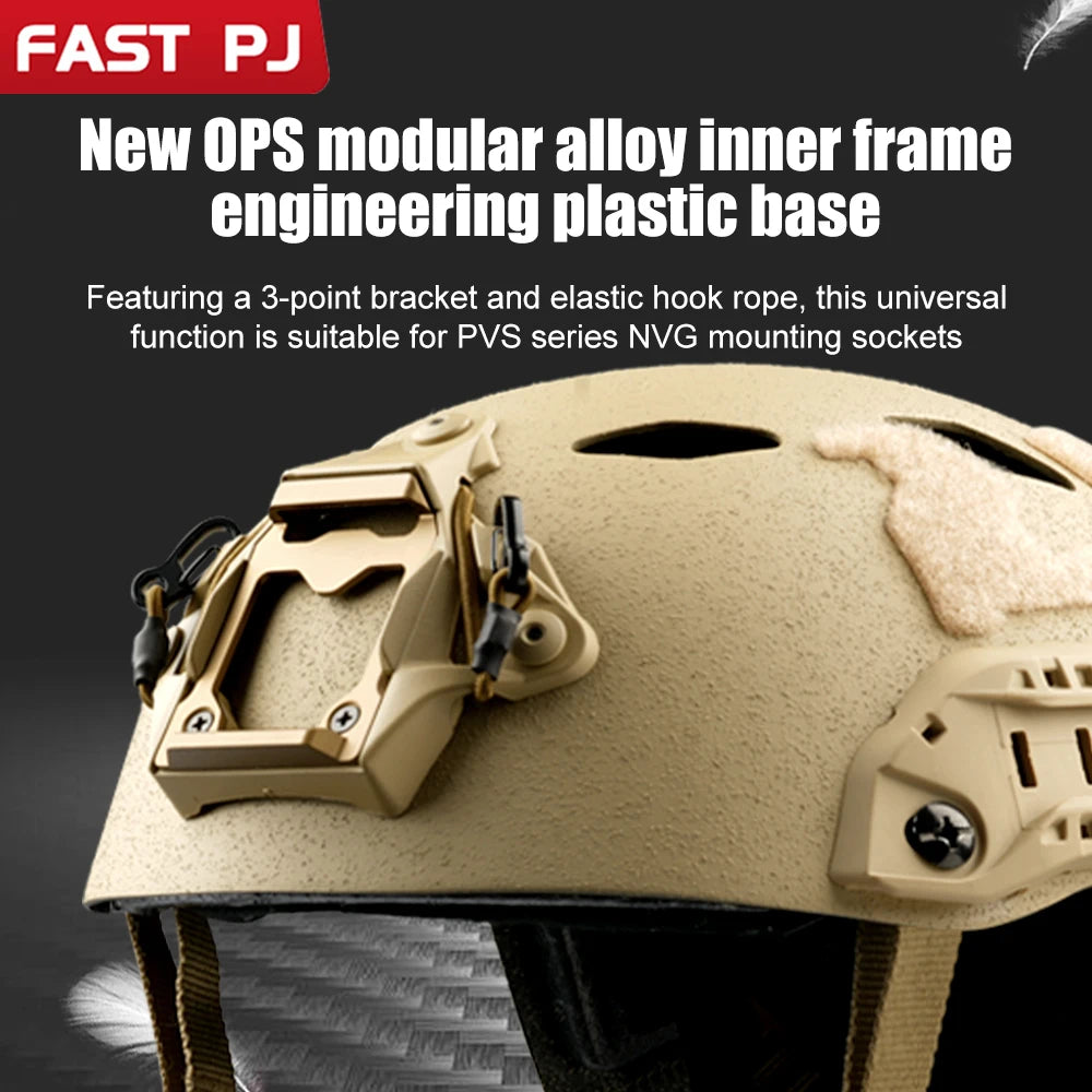 Lightweight breathable carbon fiber tactical helmet with holes; skiing and cycling ; military tactical FAST PJ accessories
