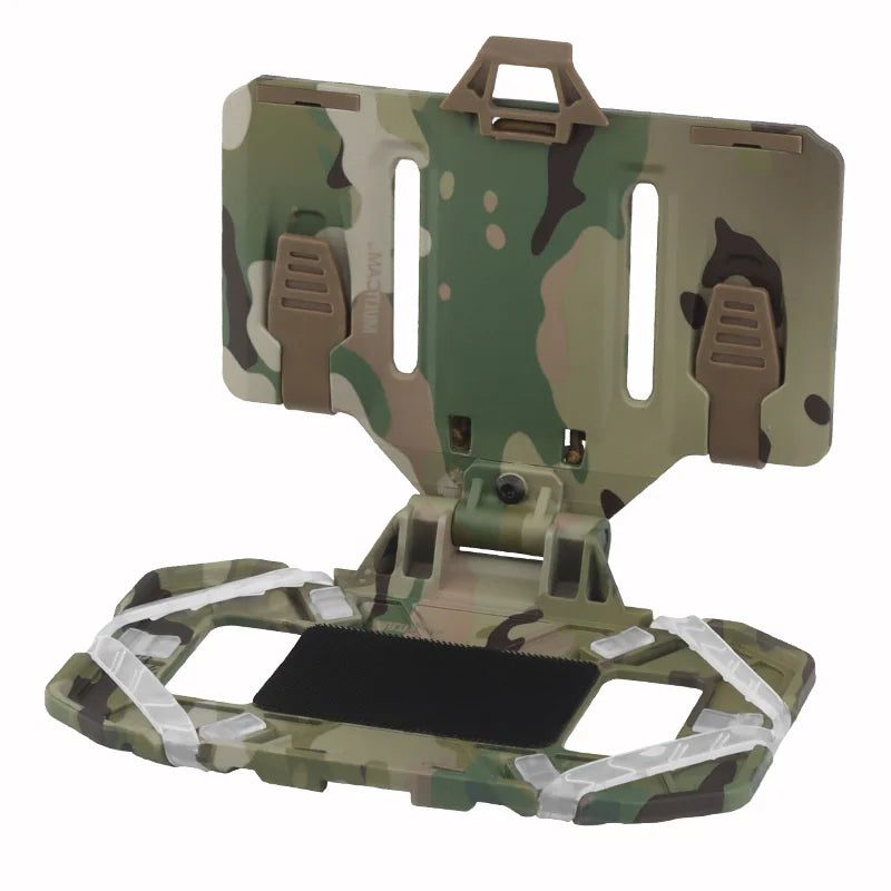 Outdoor Sports MOLLE Folding Navigation Board Mobile Phone Holder Tactical Chest Rig Bag Map Case Admin Panel Hunting Gear