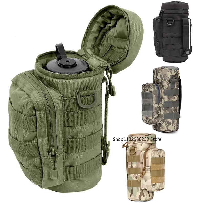 Camping Hydration Waist Pack Water Bottle Holder Kettle Pouch Shoulder Bag for Hiking Cycling Hunting Camping and Picnicking