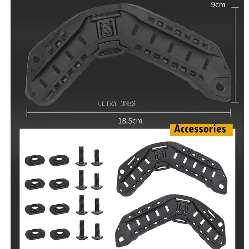 Hunting Helmets Side Guide Rail Tactical Fast Helmet Adapter Guide Rail Shooting Wargame Cs Helmet ARC Guide Rail Adapters