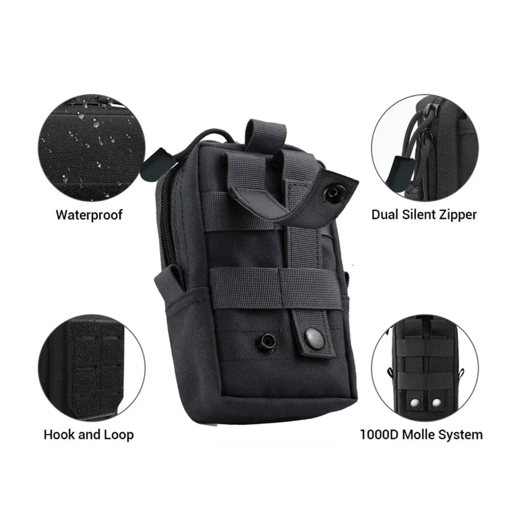 Tactical Molle Pouch Waist Bag Outdoor Men EDC Tool Bag Utility Gadget Organizer Vest Pack Purse Mobile Phone Case