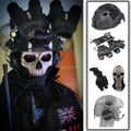 Cod Airsoft Helmet Set with Four-Eye Night Vision Model Tactical Headset Mask Weight Bag for Role-Playing Cs Shooting Games