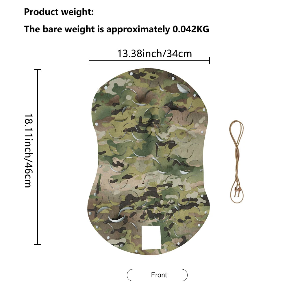 BOOIU Tactical Helmet Cover Leaf Shape Laser Cut Nylon 3D Camo Airsoft Helmet Cloth Paratrooper Helmet Accessories