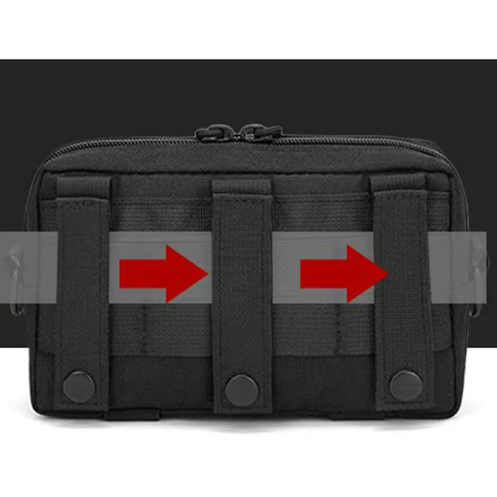 Molle Admin Pouch Utility EDC Tool Pouch Hunting Bag Horizontal Modular Pouch Chest Waist Pack EMT Orgaznier Bag for Outdoors