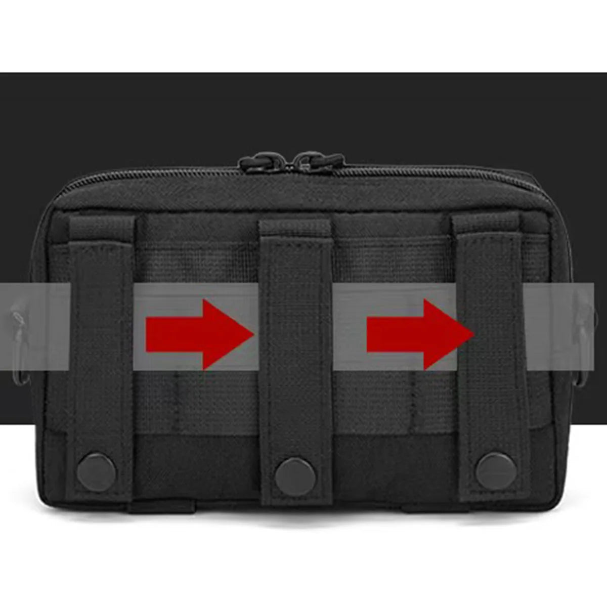 Molle Admin Pouch Utility EDC Tool Pouch Hunting Bag Horizontal Modular Pouch Chest Waist Pack EMT Orgaznier Bag for Outdoors