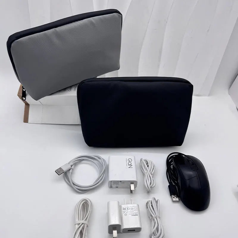 Waterproof Digital Accessories Storage Bag Portable Travel Cable Organizer Case for Charger Power Bank Earphone Small Gadgets