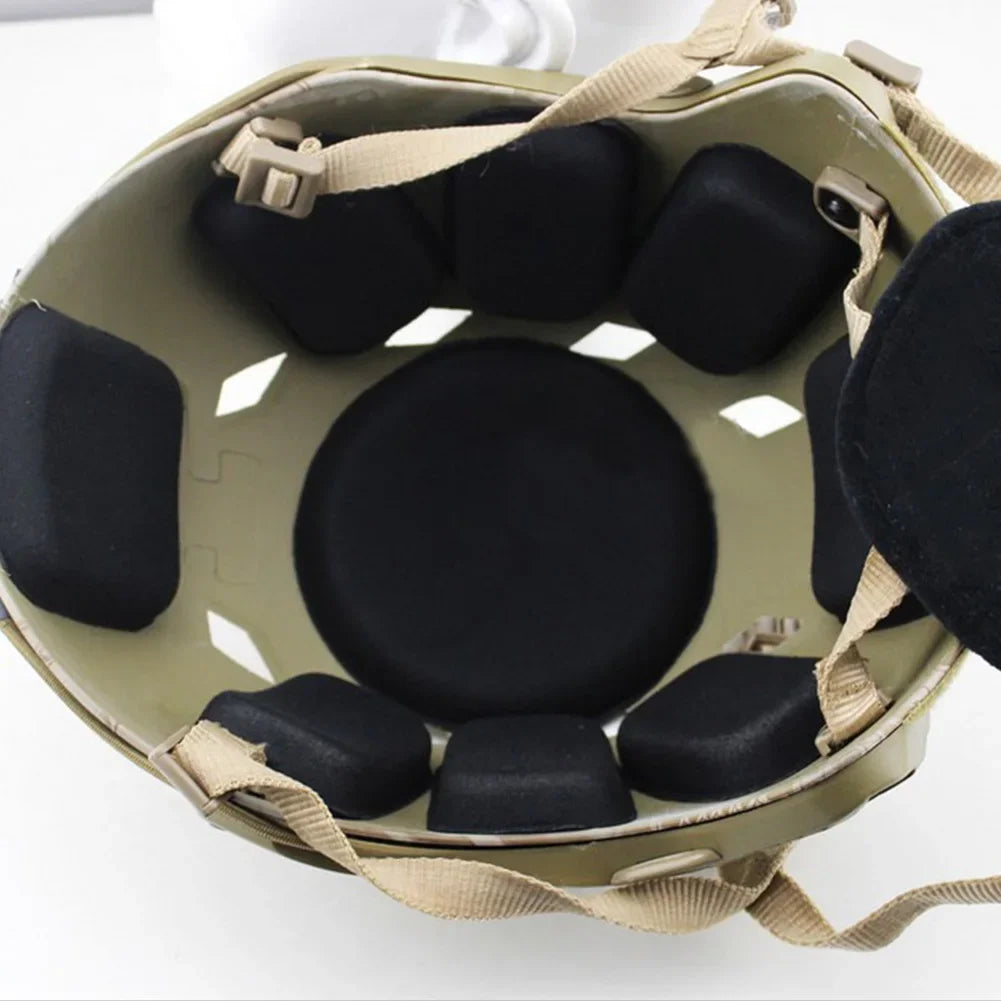 Helmet Inner Padding Kit Tactical Helmet Soft Breathable Protective Pad Memory Foam Pads M-LOCK Fast High Cut Helmet Accessories