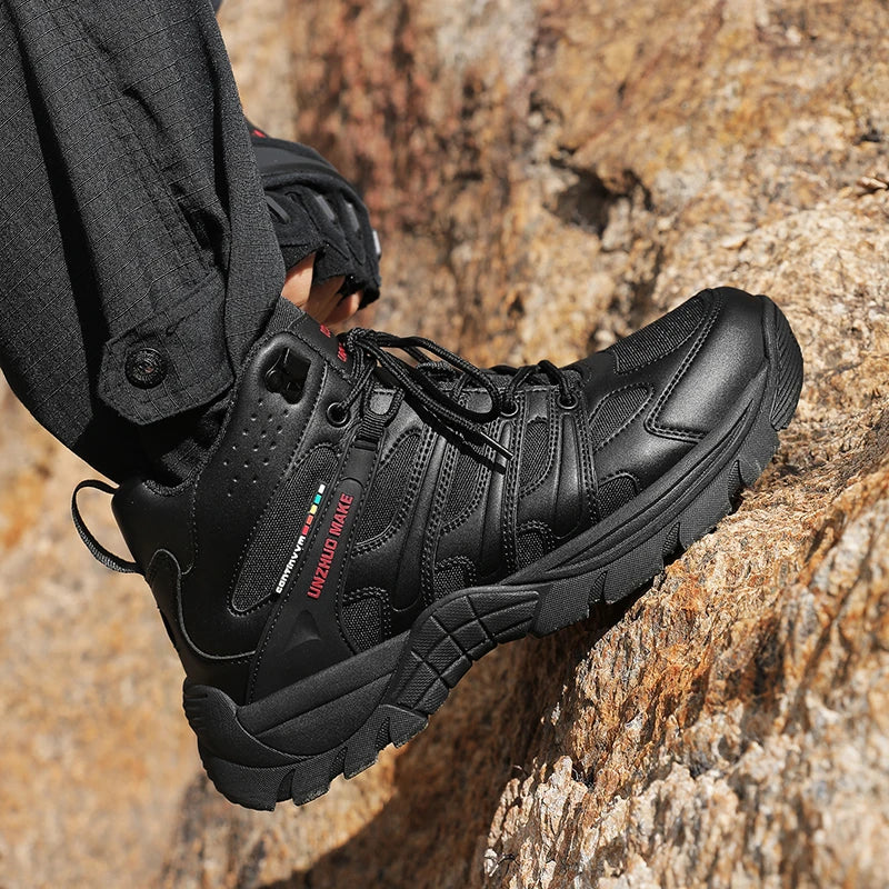 Water proof Hiking Boots Male Outdoors Camping Anti-wear Rapid Response Fishing Hunting Tactics Training Anti-slip Sports Shoes