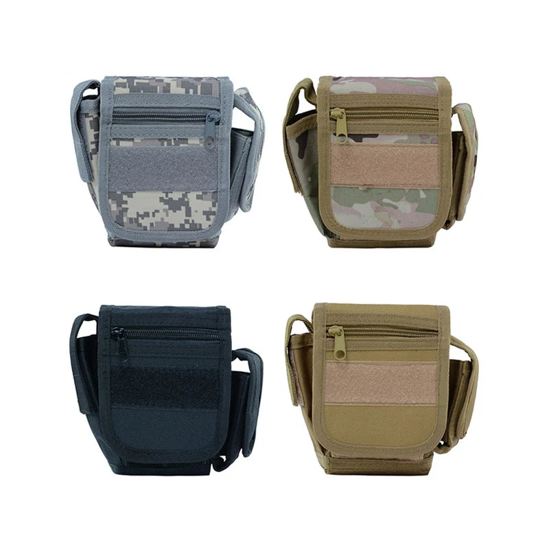EDC Molle Tactical Pouch Waist Pack Compact Utility Pouches Waist Belt Bag Medical Bags Phone Case Hunting Accessories
